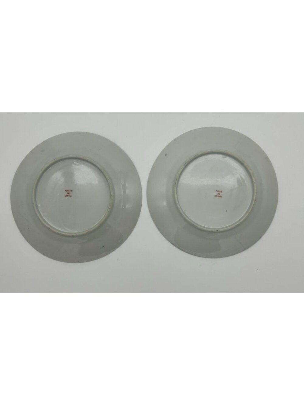 4 Hand Painted Japanese Porcelain Teacups w/Saucers & 2 Plates 7"-Teal Dragons - Picture 4 of 16